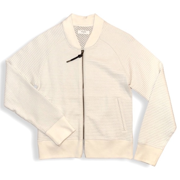 Billy Reid Women's Bomber Jacket in White - Picture 3 of 4